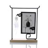 ANAZOZ Photo Frame 4x6 Iron Vertical,Rectangle Desk Picture Frame Black