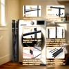 Portable Foldable Clothes Drying Rack - Adjustable Double Extendable Rods