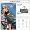 Pakembl Gym Bag Womens Mens with Shoes Compartment and Wet