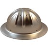 Skull Bucket Aluminum Hard Hats, Full Brim with Ratchet Suspensions