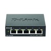 D-Link DGS-1100-05V2 5-Port Gigabit Smart Switch (10/100/1000 Mbit/s, Fanless, Metal
