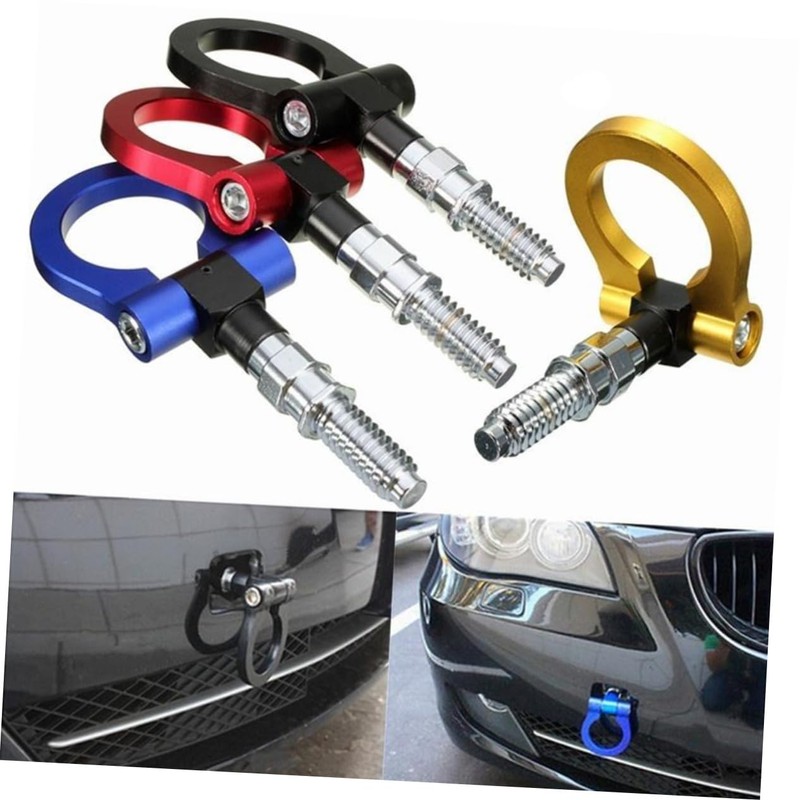 ULTECHNOVO Aluminum Towing Hook for Car Front Bar Tow for