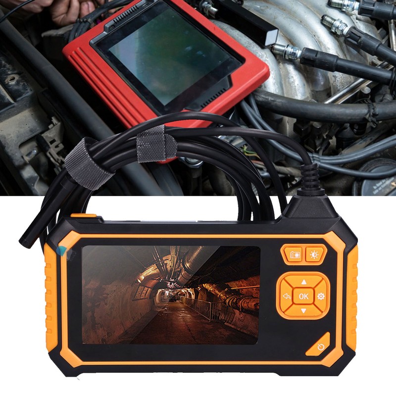 Industrial Endoscope Camera HD 1080P Waterproof Borescope Single Lens 4.3in