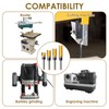 4-Piece Shank Flat Flush Trim Router Bits 1/4 Shank Set,