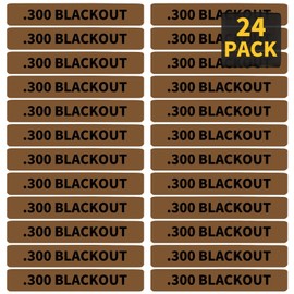 24 Pack Miaozhun .300 Blackout Magazine Marking Bands 300 BLK Magazine Caliber Identification(Coyote Brown-Black)