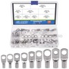 Glarks 65Pcs Assorted Heavy Duty Wire Lugs Battery Cable Tinned