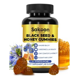 Sakoon Aceite De Semilla Negra Y Miel 60 Gomitas Sfn