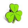 Mainly Metal Green Enamel Pin Badge Brooch Lucky Irish Shamrock