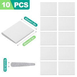 slaixiu 10PCS Self-Adhesive Door Corner Seals - Self-Adhesive Corner Seal Pads for Weather Protection, Draft Stopper & Door Jamb Sealing, Exterior & French Doors, White