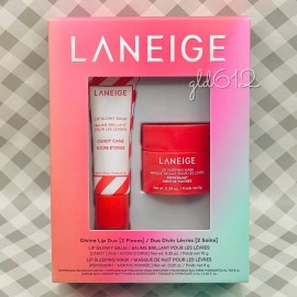 Laneige Divine Lip Duo CANDY CANE Glowy Balm & PEPPERMINT Mask 2024 ••BNIB••🎁