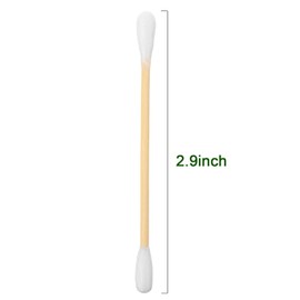 Demissle 30 Pack Cotton Swabs Travel Size, 10 Pcs Per Pack Individually Wrapped Cotton Swab Double Tipped Wooden Sticks for Ear Make up Hotel Toiletries Essentials Supplies