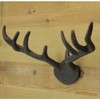 Macosa SA05446 Wall Hook Antlers Vintage Retro Antique Deer Metal