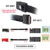 xiwai Oculink PCIe PCI-Express SFF-8611 4i→SFF-8087 36ピンケーブル PCIE スリムライン SSD