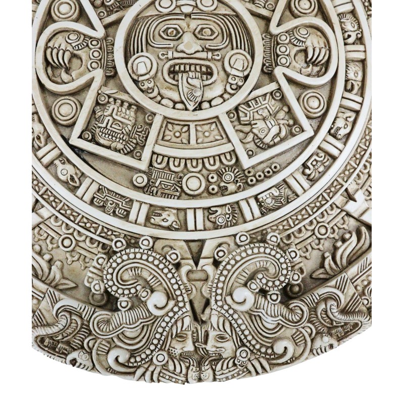 Aztec Maya Solar Sun Xiuhpohualli & Tonalpohualli Wall Calendar Plaque