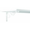 John Sterling RP-0088-8WT Iron Daisy Shelf Bracket, 8-Inch, White