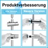 Görbach Stainless Steel Shower Wall Rail with Variable Fixings -