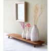 Teak Tray, Natural Wood Display Stand, Interior Tray, Solid Wood,