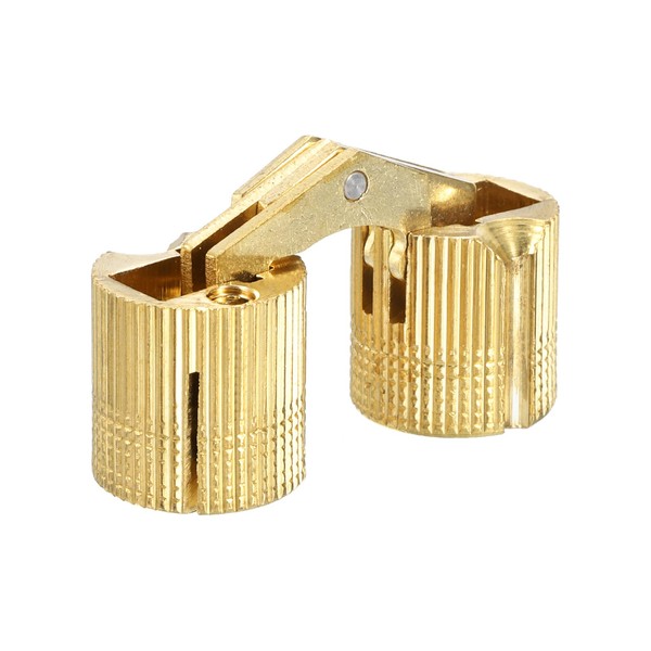 sourcing map 16 mm Barrel Hinges Brass Hidden Invisible Concealed