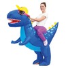 OriginalCup® Inflatable Dinosaur Costume, Blue, Unusual Adult Size Costume, Made