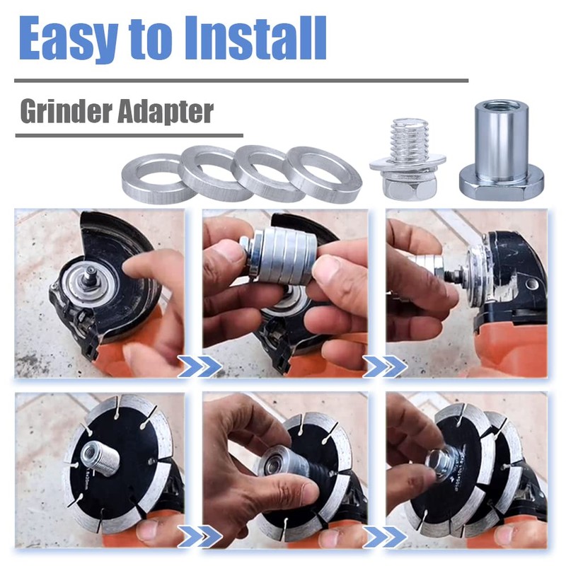 Mesee Angle Grinder to Grooving Machine Adapter, M14 Thread Quick