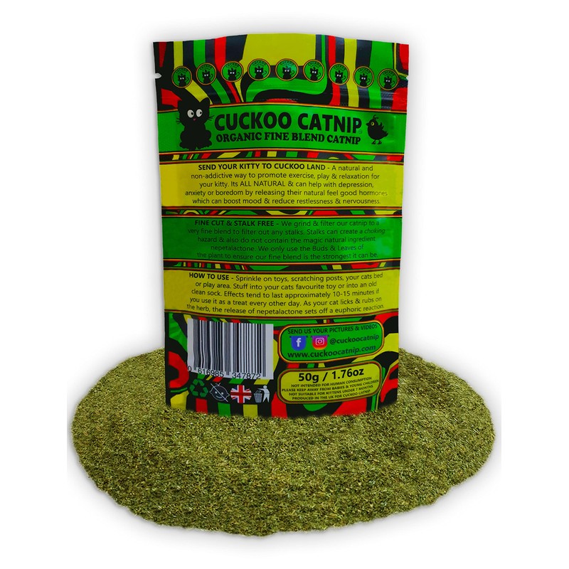 Cuckoo Catnip - Organic Fine Blend Cat Nip - Stalk