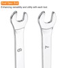 sourcing map Super Thin Open End spanners Metric, 6mm x