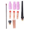 14pcs TIG Welding Kit AK2 Collet Cup Cap Tungsten 040in~3/32in