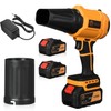 Leaf Blower Cordless,Handheld Leaf Blower with Battery and Charger,Handheld Leafs