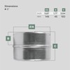 Vent Systems 6'' Inch Galvanized Steel Duct Connector - Round