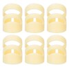 6Pcs Plastic Finger Picks for Guitar, Bass, Ukulele and Many