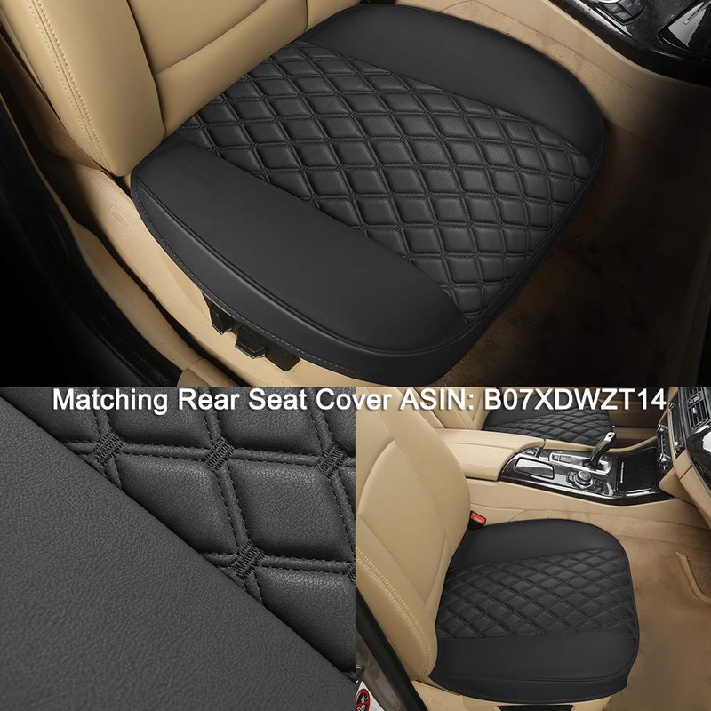 Black Panther 1 Pair PU Car Seat Covers, Front Seat