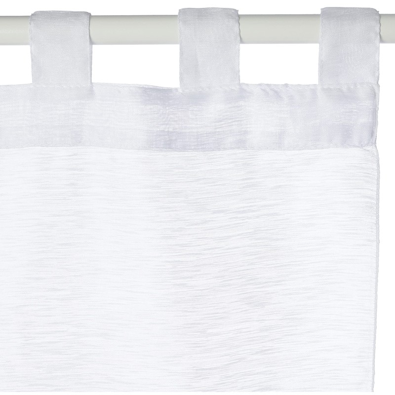 Douceur d'Intérieur Lissea 162231 Eyelet Curtain, Polyester Voile, 240 x