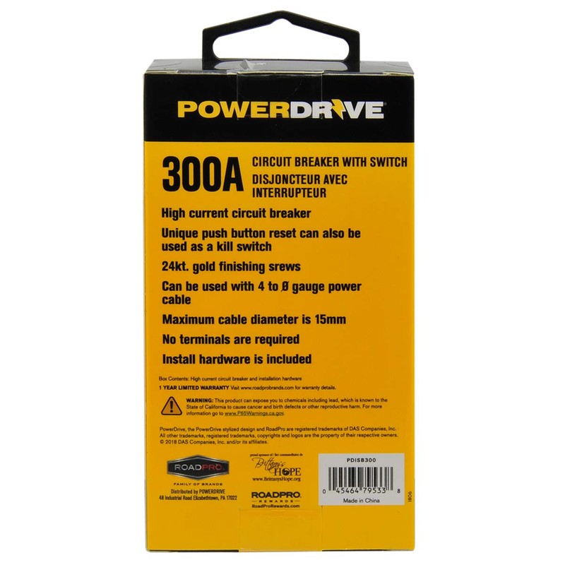 PowerDrive Interruptor de Circuito de 300 amperios con Interruptor