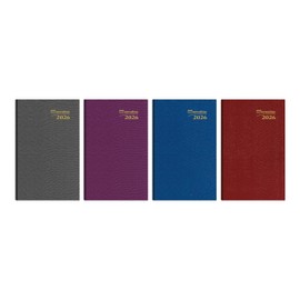 Brownline® 2026 Traditional Daily Pocket Planner, Appointment Book, 12 Months, January to December, Perfect Binding, 4.75" x 3", Assorted Colors (CB301.ASX-26)