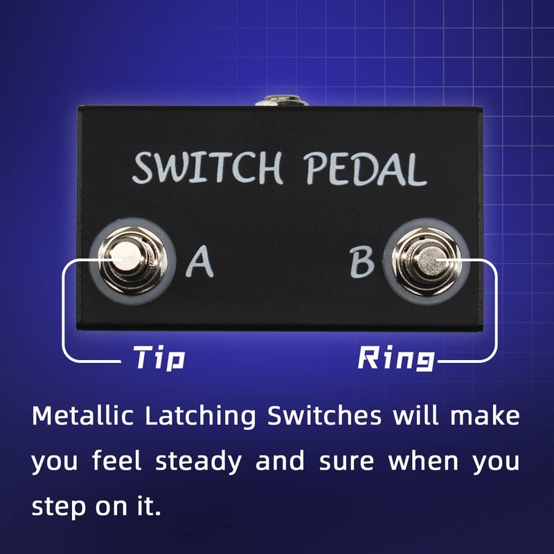 Tavsou Dual Switch Pedal for Guitar Effect Pedal with TRS