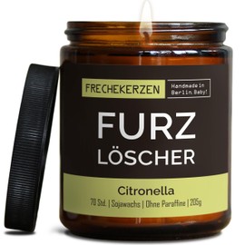 Lustige Citronella Kerze mit Spruch für Beste FreundIn | Handgemacht aus Sojawachs | In Geschenkbox | Nachhaltiges Geschenk Freundschaft Freundin Freund Partner Schwester BFF