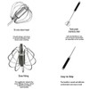 Stainless Steel Semi-Automatic Whisk Hand Push Rotary Whisk Blender Egg