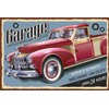 AGDeko® Blechschild 18x12 cm Auto Garage service parts open 24