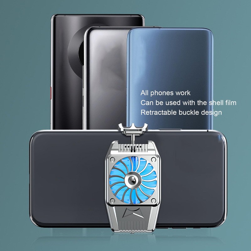 Cell Phone Cooler Fan, Portable Super Silent Retractable ClipCooling Fan,