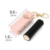 Pack of 2 Lipstick Case with Keyring, Lightweight Clip-on Lipstick