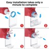 KERZEAT Clear Laundry Detergent Dispenser Cup Holder & Nozzle Force-Saving