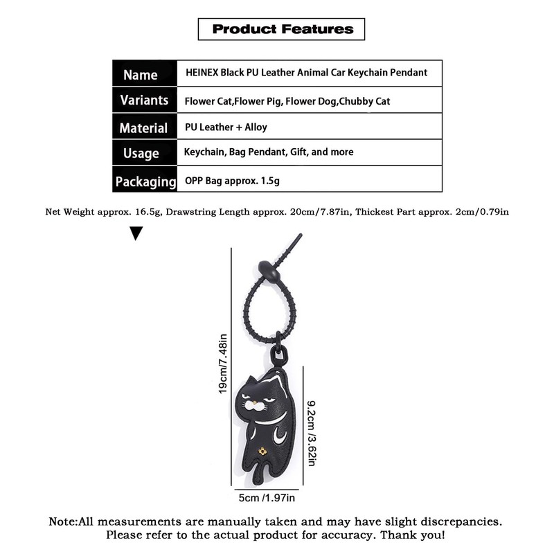 HEINexoria Cool Black Series Grumpy Cat Bag Charm - Quirky