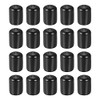 DMiotech 20 Pack 3/4" ID Black Screw Thread Protectors Rubber End Caps Bolt Covers for Screw Bolt Furniture Pipe