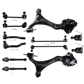 ASAPE 12 Pcs Suspension Kit - Fit 2013-2017 for Honda Accord, Include - Front Left and Right Lower Control Arm Sway Bar End Link Tie Rod End OE ES801000 ES801001