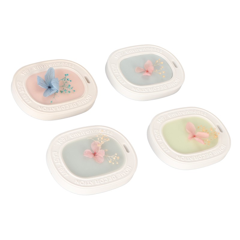 4PCS Set Wardrobe Aromatherapy Wax Tablets Long Lasting Floral Scent