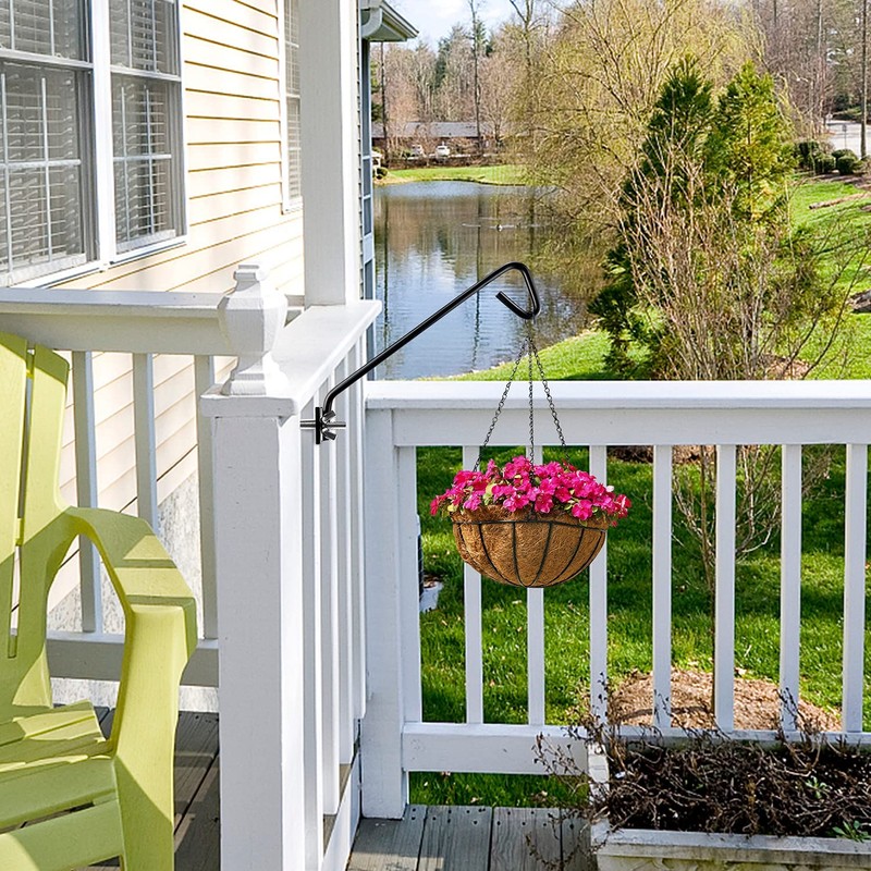 2 Packs 11 Inch Fence Deck Hook Rail Hanging Mounting