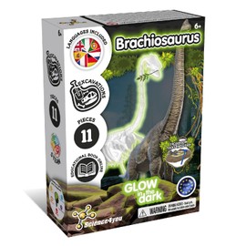 Science4you Brachiosaurus Excavation Set - Archeology Set for Children that Glow in the Dark, Dig Your Dinosaur Toy, Gift, Dino Game for Boys and Girls, Medium
