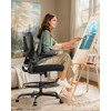 Marsail Drafting Chair, Tall Office Chair with 2D Lumbar Support,