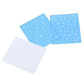 FOMIYES Christmas Nail Stickers 5 Pack Nail Art Decals Glitter for Fingertips Random Style