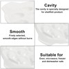 Okllen 4 Pack Ceramic Escargot Plates with 12 Holes and